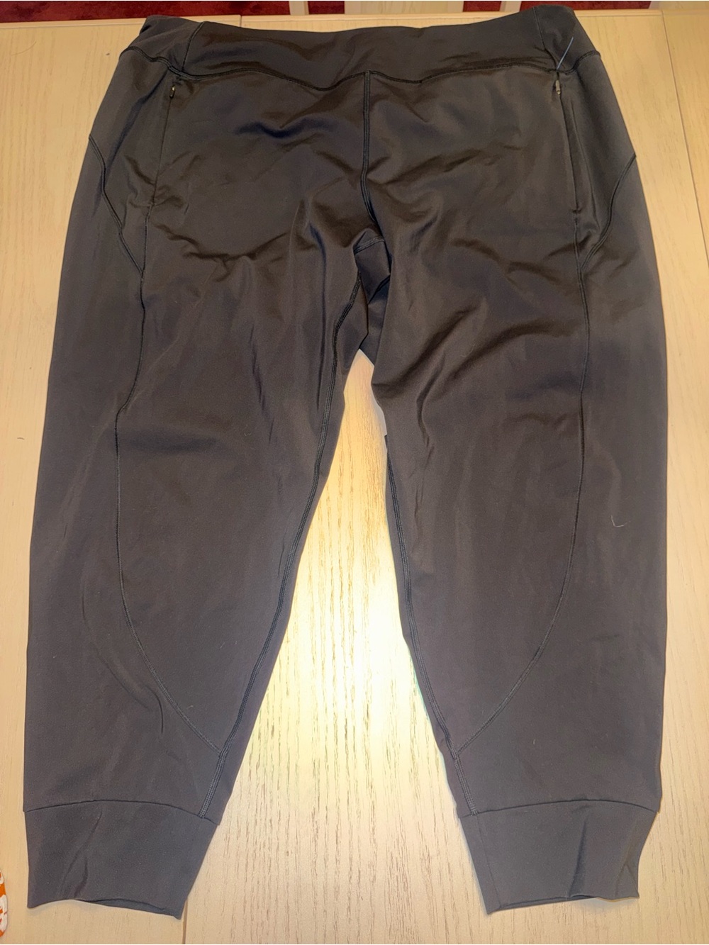 Athleta Rainier Jogger Pants Womens 2X Black Zip Pocket Stretch Athletic